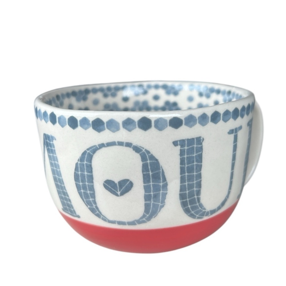 Anthropologie AMOUR cocoa tea coffee mug - Picture 2 of 5